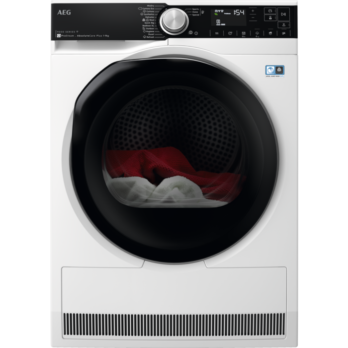 Trummelkuivati soojuspumbaga 9000-seeria AbsoluteCare® Plus ProSteam 9 kg