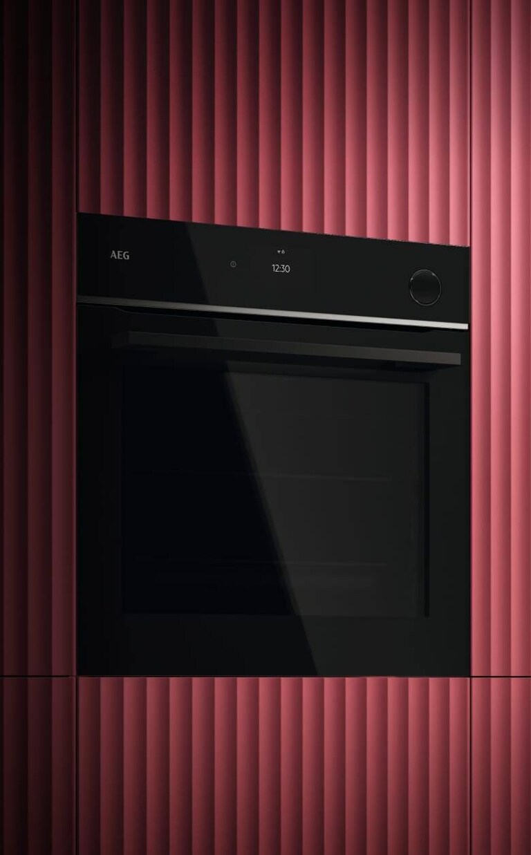An oven placed in a kitchen.