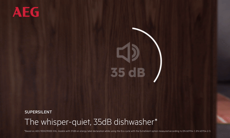 Whisper-quiet, 35 dB with SuperSilent